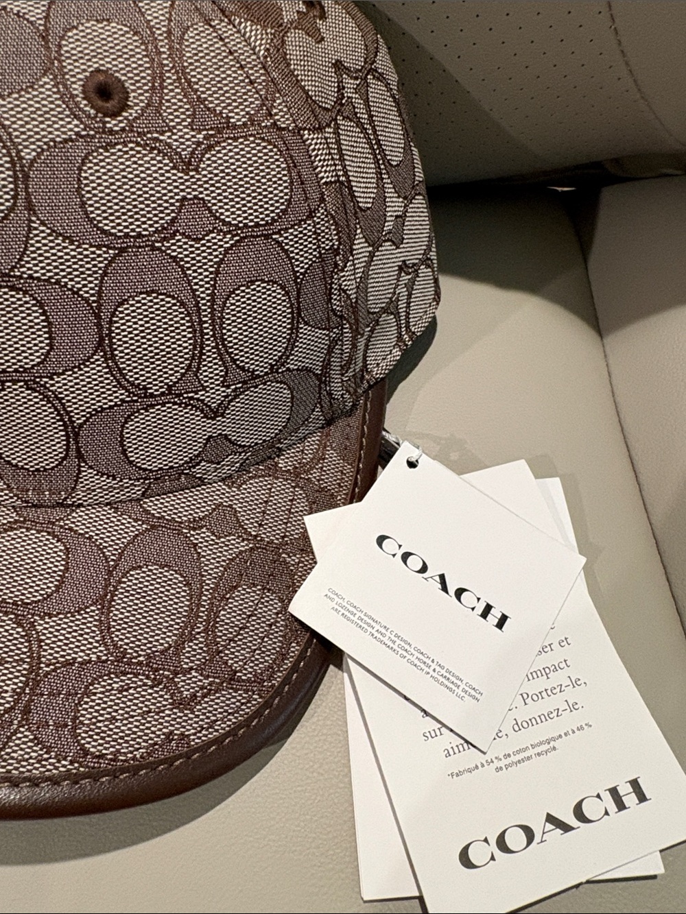 Coach Signature Jacquard Hat - Picture 2 of 4